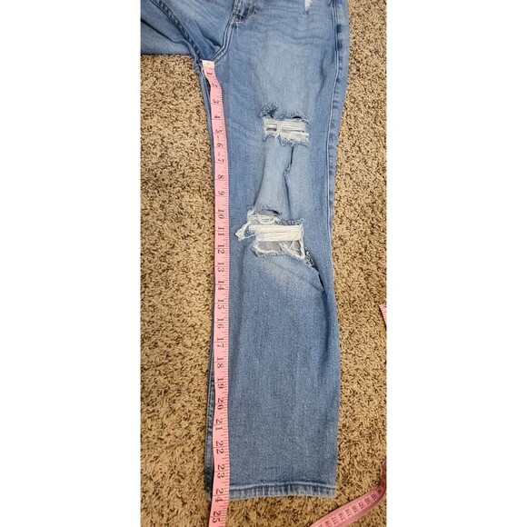 Hollister Ripped Blue Jeans Size 1 Short 25W x 25L High Rise - Picture 12 of 12